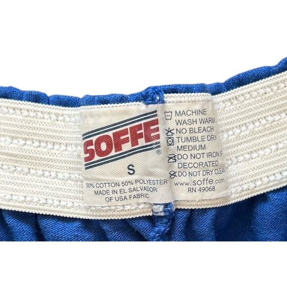 Soffe Womens Vintage Lot of 2 Small Cheerleading Dance Gym Shorts Blue Black - Picture 4 of 5